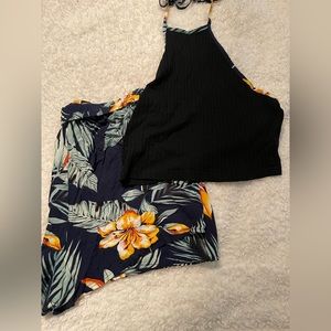 Shorts and crop top set